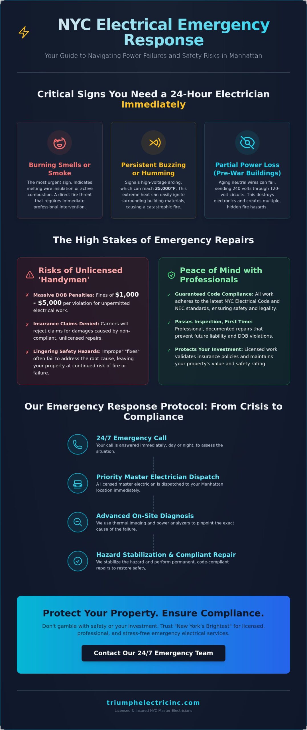 24-Hour Electrician Manhattan: Emergency Service for NYC Property Owners