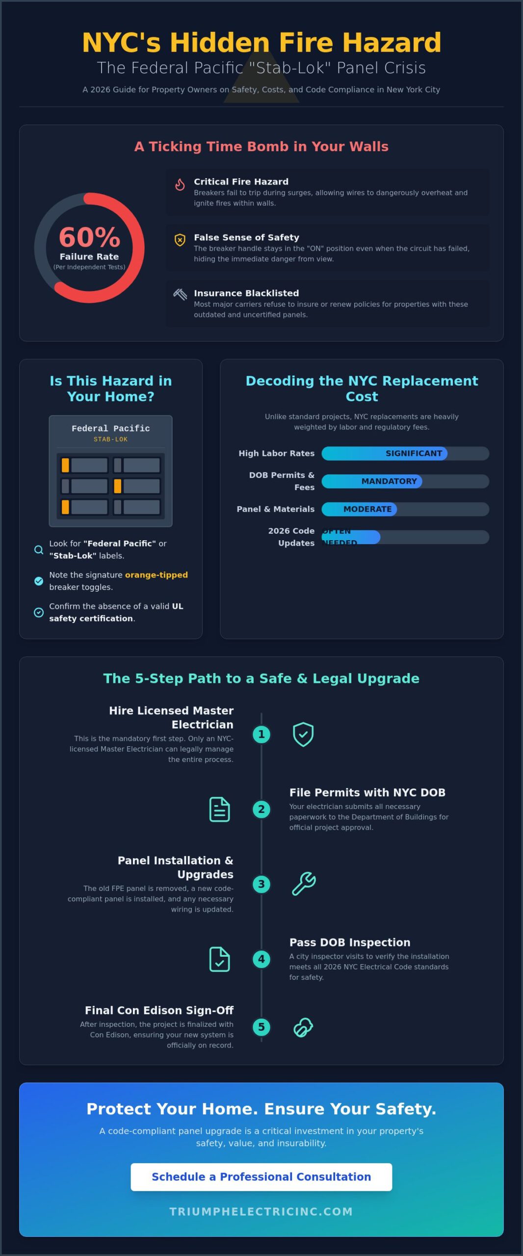 Cost to Replace Federal Pacific Panel in NYC: 2026 Homeowner’s Guide