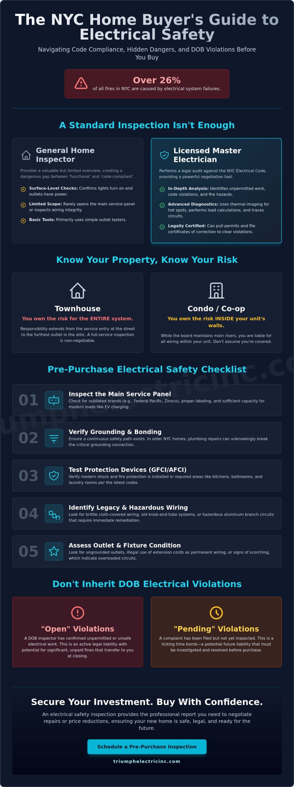 Electrical Safety Inspection for Home Purchase NYC: The 2026 Buyer’s Checklist